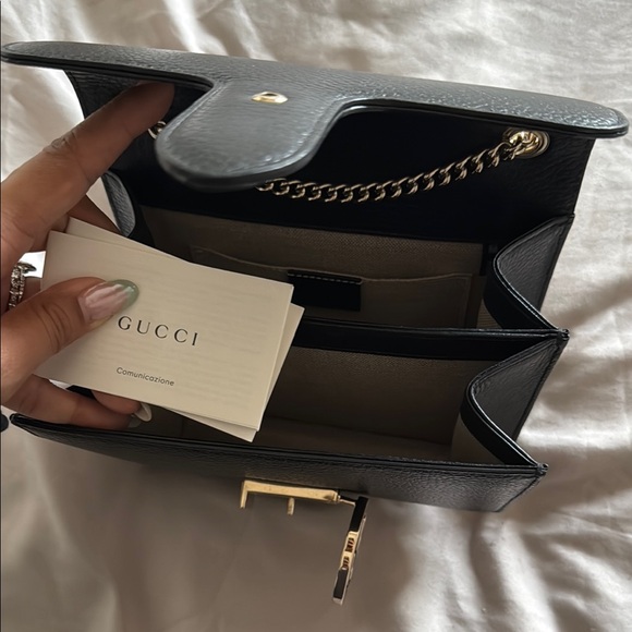 Gucci Black Leather Shoulder Bag - Picture 3 of 4